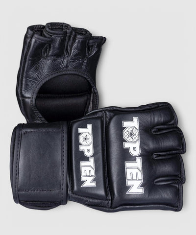 TOP TEN MMA competition Hansker Svart/Hvit - CombatStore.no