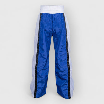 TOP TEN WAKO Mesh Kickboxingbukse - Blå/Hvit - CombatStore.no