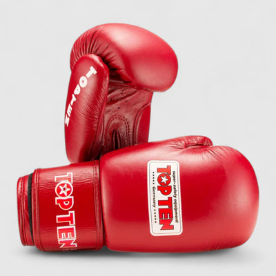 Top Ten World Boxing boksehansker røde side