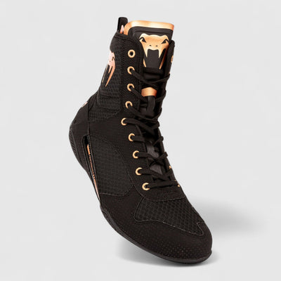 VENUM Elite Boksesko - Svart Bronze - CombatStore.no