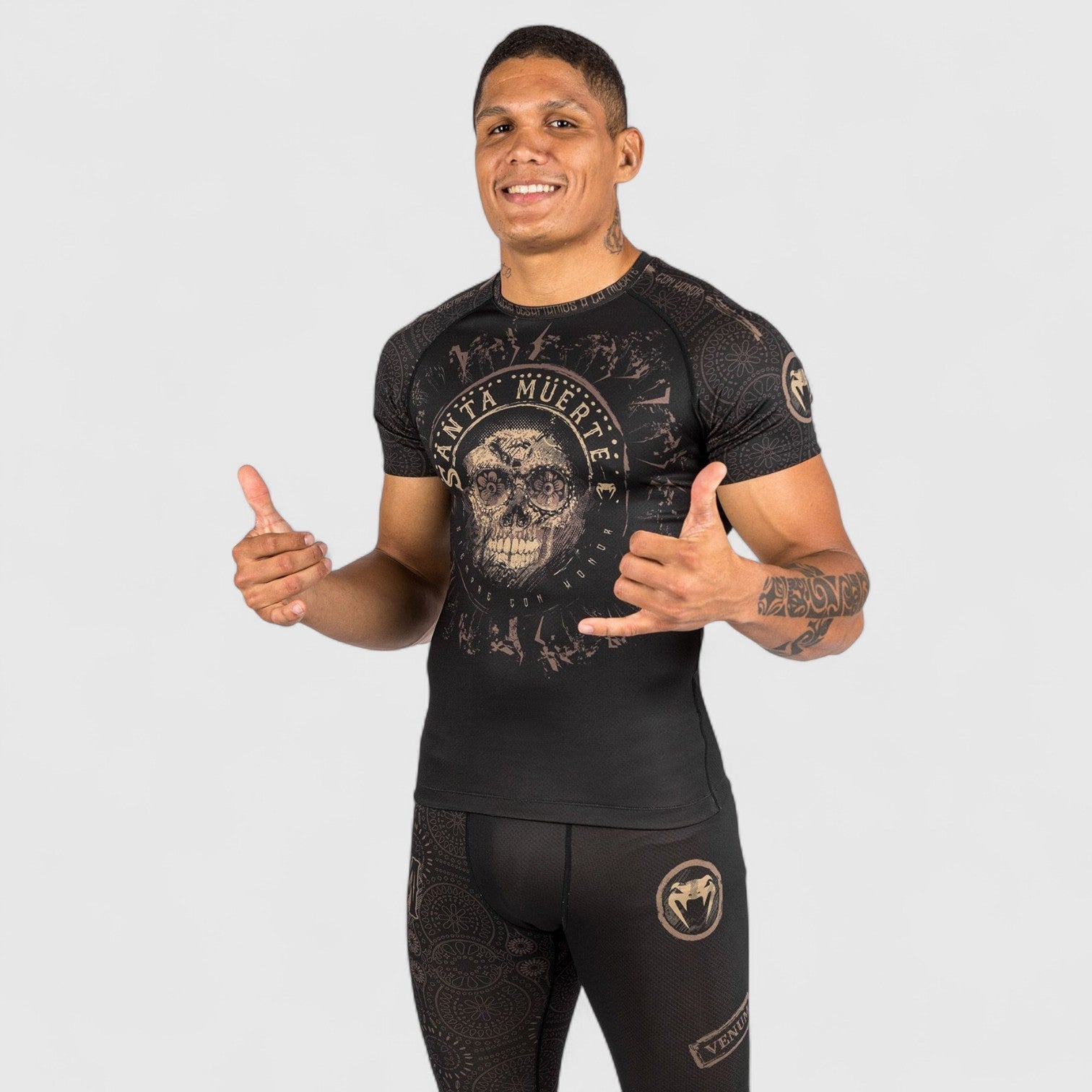 VENUM Santa Muerte Rashguard - Kort arm - CombatStore.no