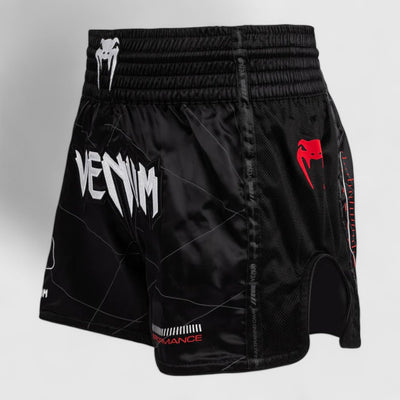 VENUM Tactical XT Muay Thai Shorts - Svart og Rød - CombatStore.no