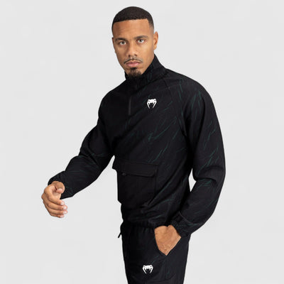 VENUM Trooper Herre Half - Zip Jakke - Svart/Skogsgrønn - CombatStore.no